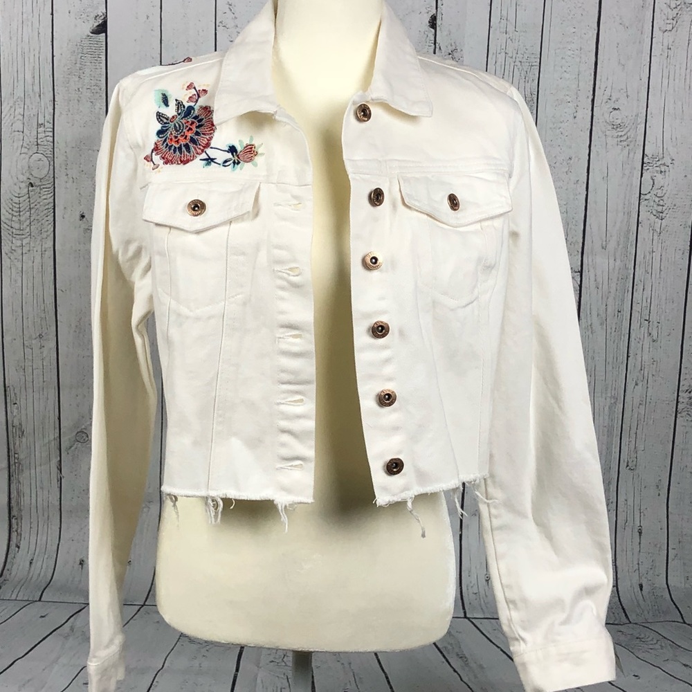 Jessica Simpson Crop Denim Jacket
